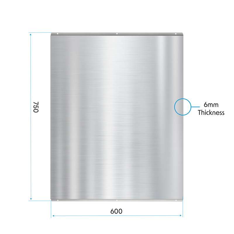 Baridi DH193 Splashback for Cooker Hoods 60 x 75cm - Stainless Steel - additional view 6