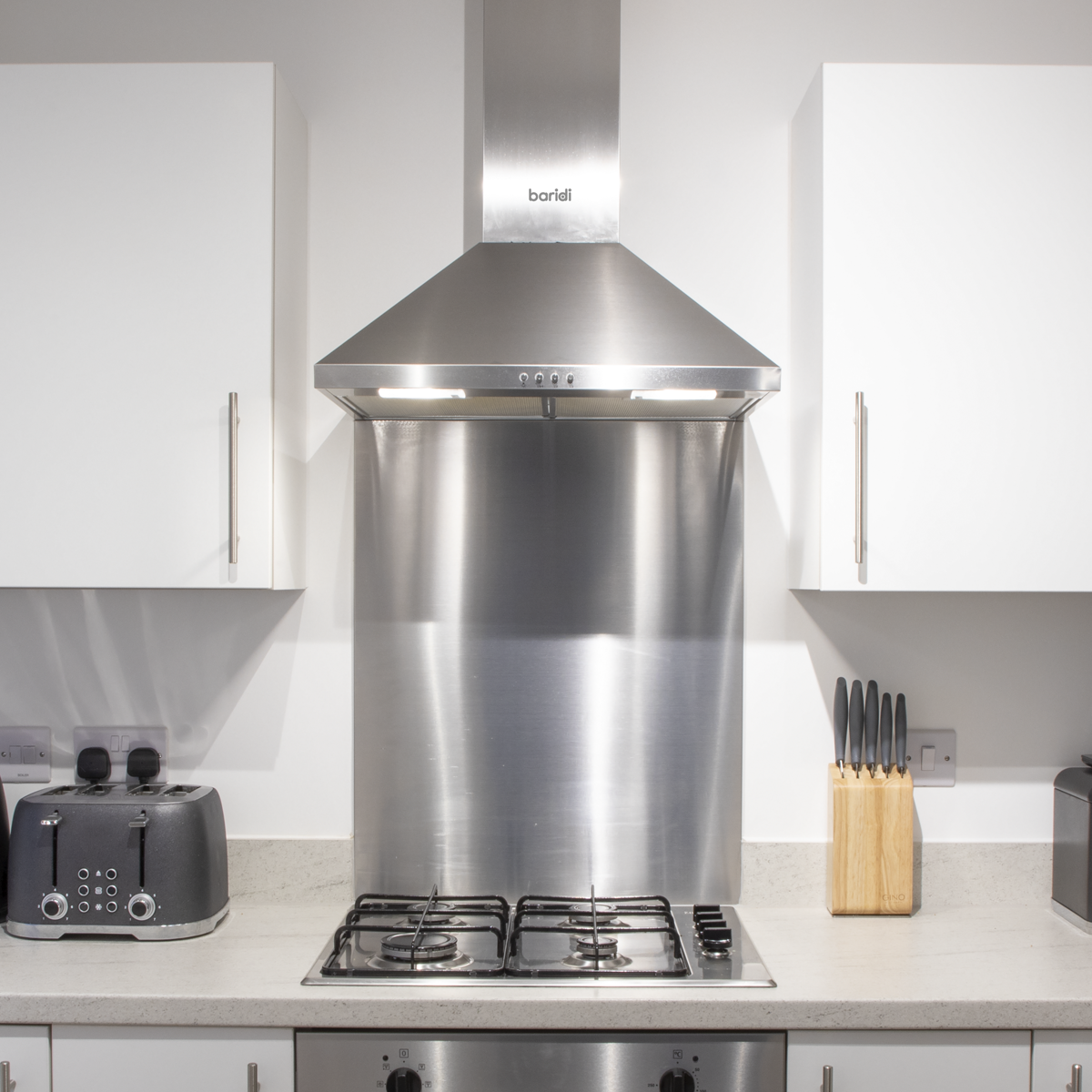 Baridi DH193 Splashback for Cooker Hoods 60 x 75cm - Stainless Steel - additional view 4