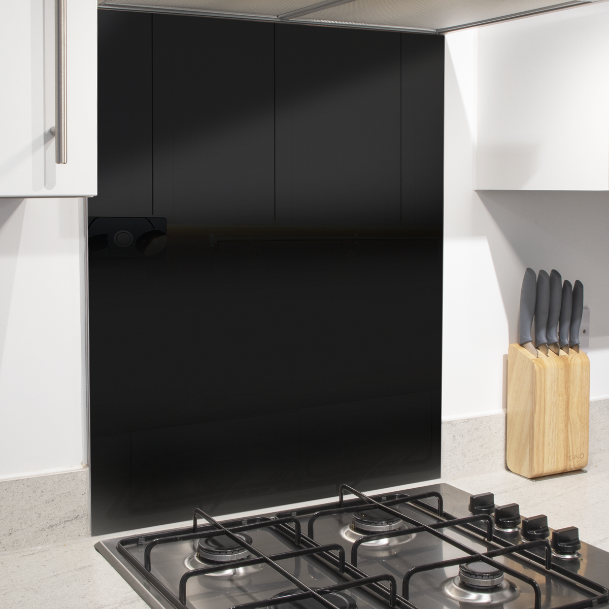 Baridi DH194 Splashback for Cooker Hoods 60 x 75cm - Black - additional view 3