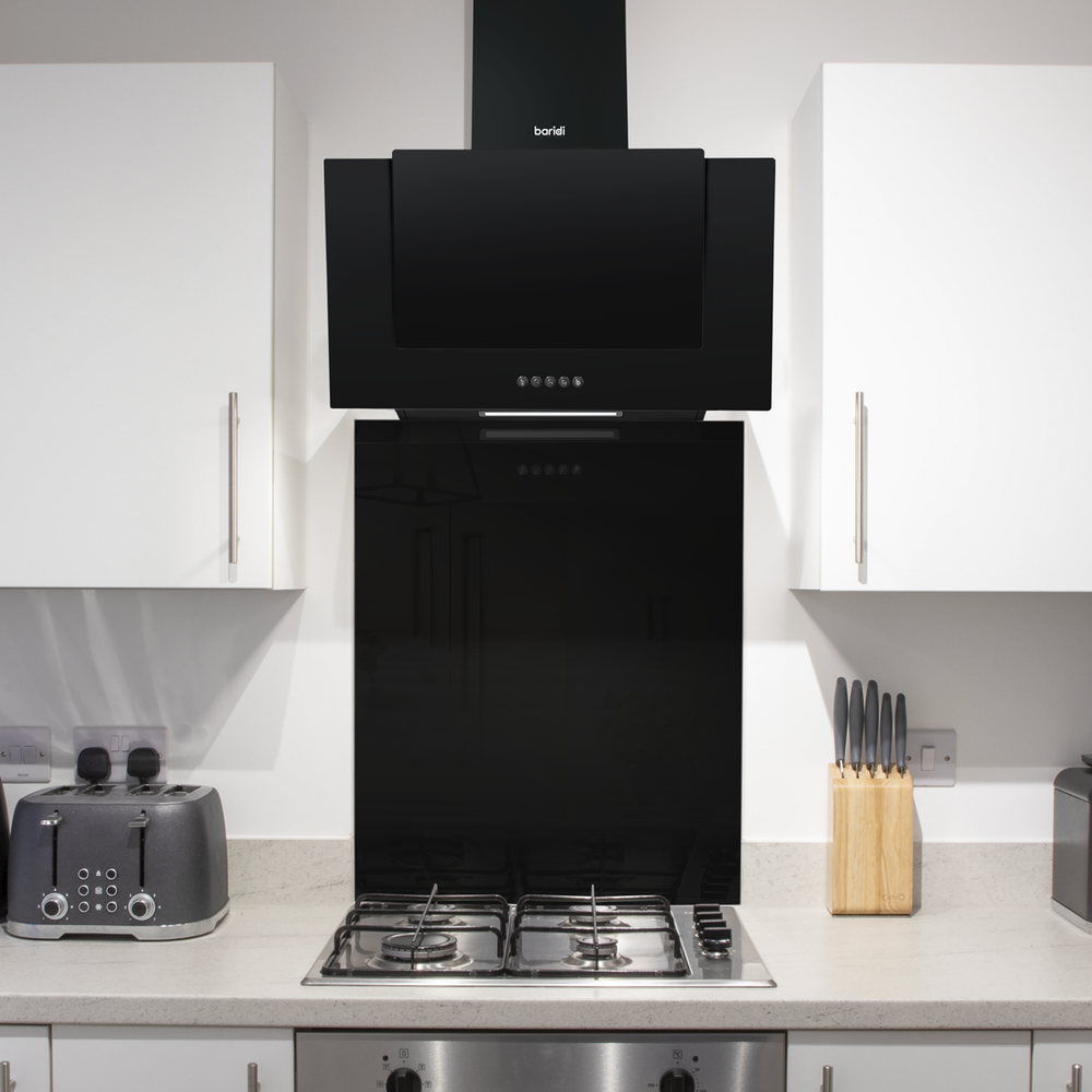 Baridi DH194 Splashback for Cooker Hoods 60 x 75cm - Black - additional view 4