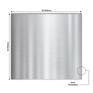 Baridi DH195 Splashback for Cooker Hoods 90 x 75cm - Stainless Steel - additional view 5