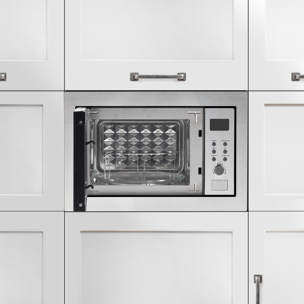 Baridi DH197 Integrated Microwave Oven with Grill 25L Capacity 900W - Stainless Steel - additional view 10
