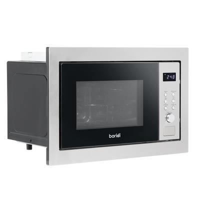 Baridi DH197 Integrated Microwave Oven with Grill 25L Capacity 900W - Stainless Steel