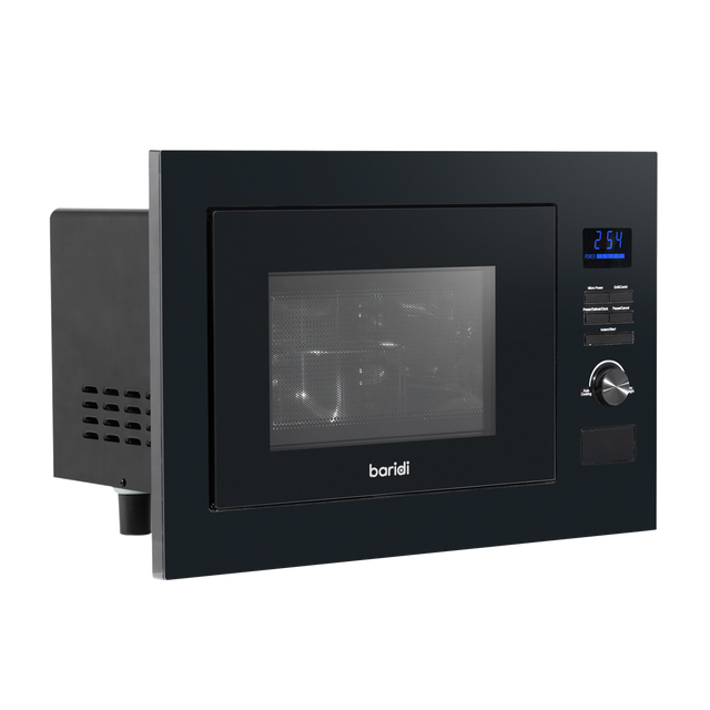 Baridi DH198 Integrated Microwave Oven with Grill 25L Capacity 900W - Black