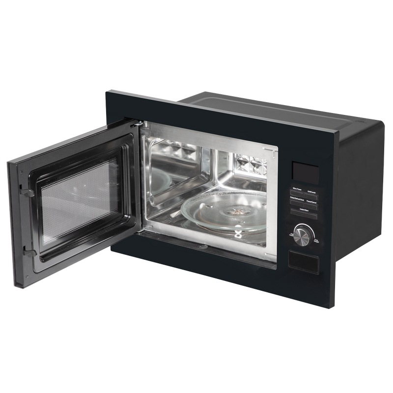 Baridi DH198 Integrated Microwave Oven with Grill 25L Capacity 900W - Black - additional view 3