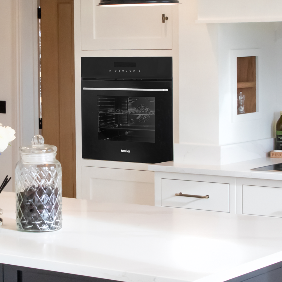 Baridi DH199 Integrated Fan-Assisted Electric Oven 60cm 72L Capacity - Black - additional view 9
