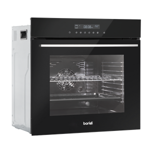 Baridi DH199 Integrated Fan-Assisted Electric Oven 60cm 72L Capacity - Black
