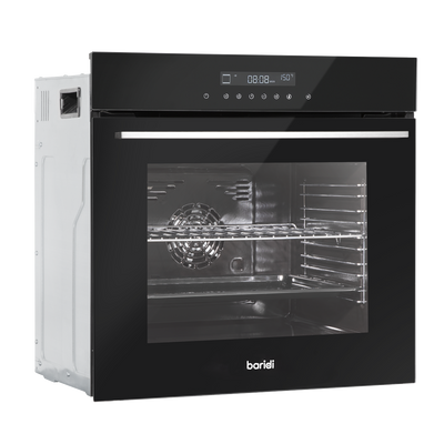 Baridi DH199 Integrated Fan-Assisted Electric Oven 60cm 72L Capacity - Black
