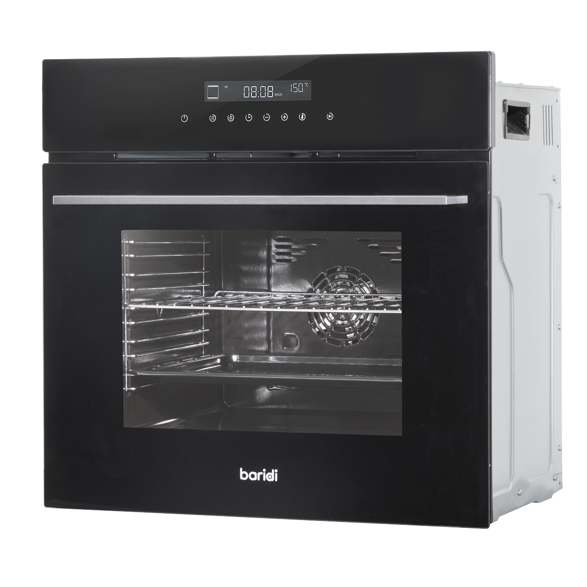 Baridi DH199 Integrated Fan-Assisted Electric Oven 60cm 72L Capacity - Black - additional view 2