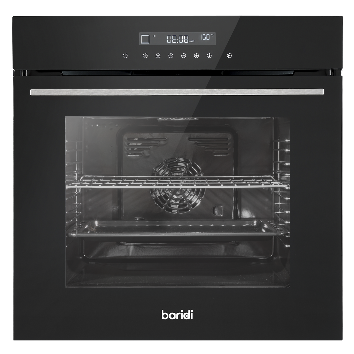 Baridi DH199 Integrated Fan-Assisted Electric Oven 60cm 72L Capacity - Black - additional view 5