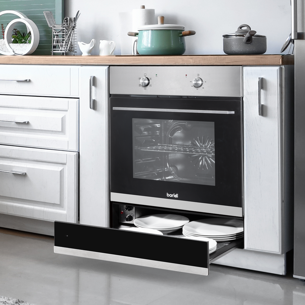 Baridi DH202 Integrated Warming Drawer 60cm - Black/Stainless Steel - additional view 4