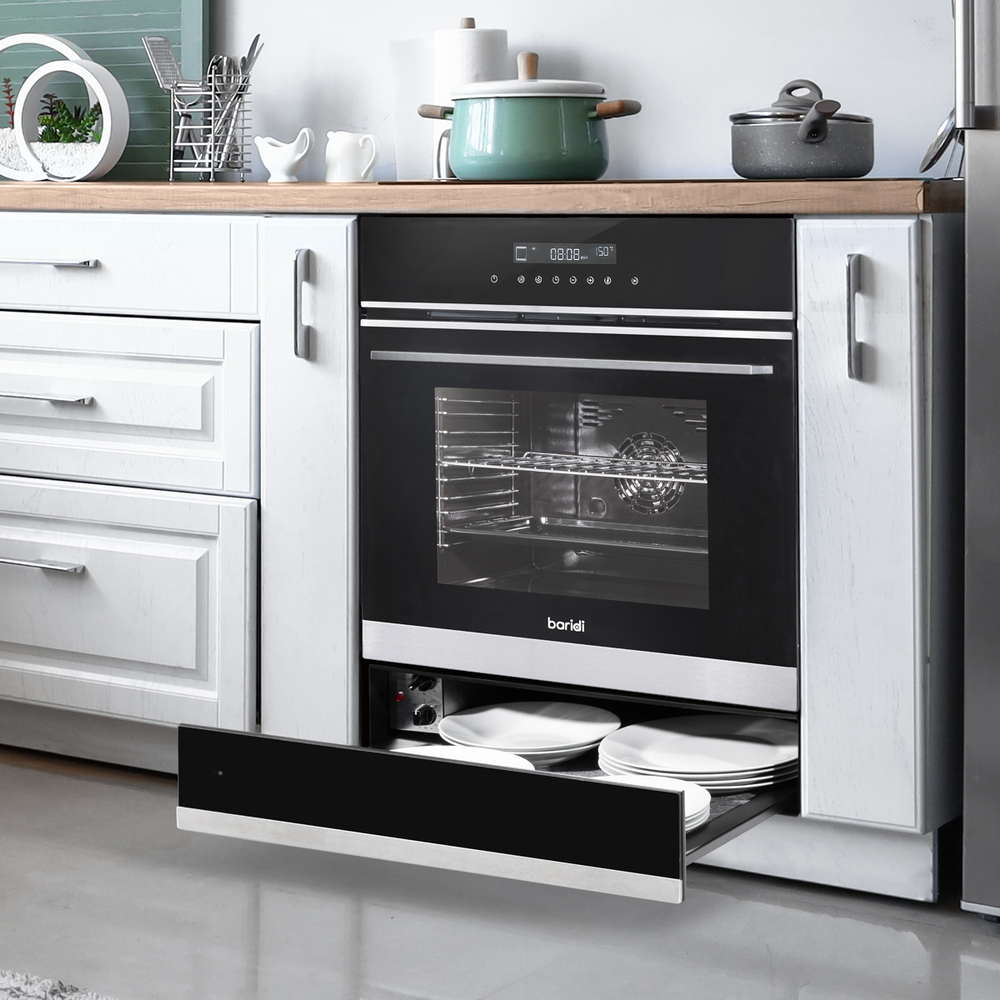 Baridi DH202 Integrated Warming Drawer 60cm - Black/Stainless Steel - additional view 10