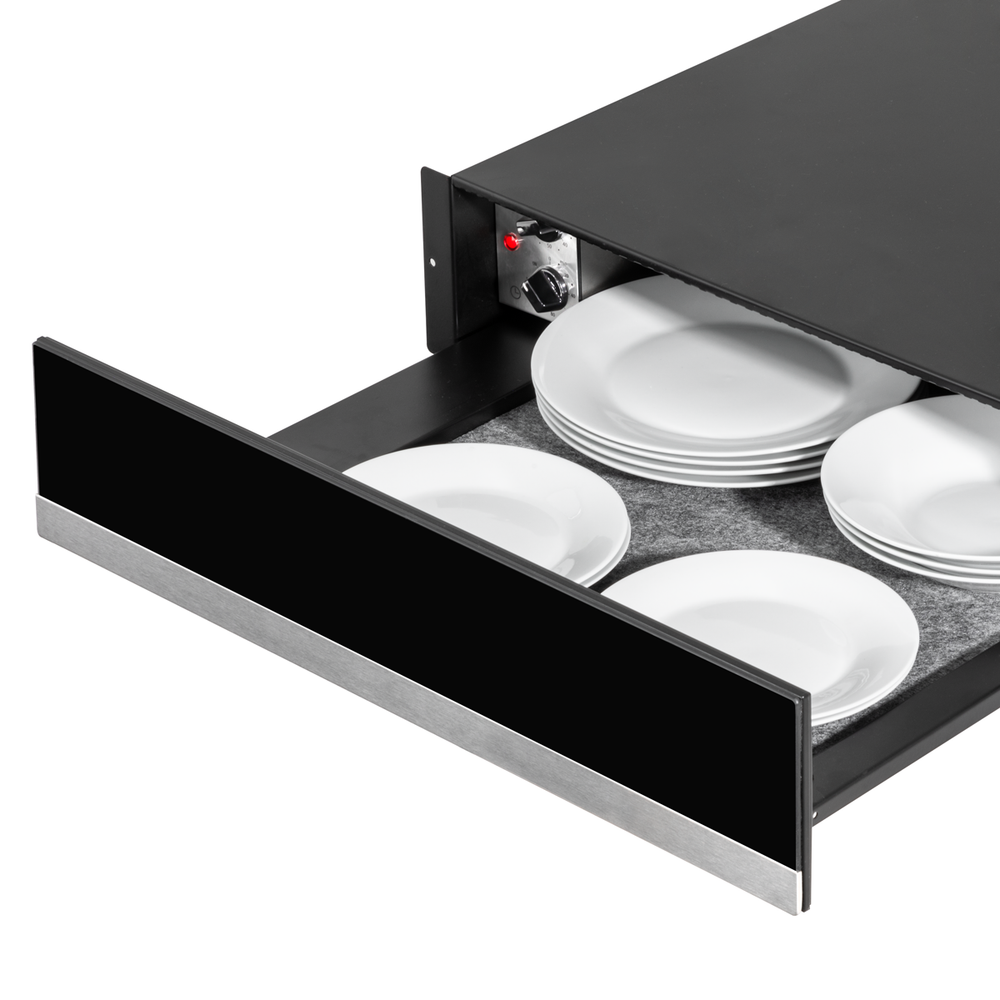 Baridi DH202 Integrated Warming Drawer 60cm - Black/Stainless Steel - additional view 3