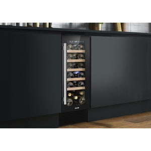 Baridi DH203 20 Bottle Slim Built-In Wine Cooler with Digital Touchscreen Controls, Beech Wood Shelves & - additional view 2