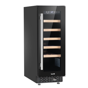 Baridi DH203 20 Bottle Slim Built-In Wine Cooler with Digital Touchscreen Controls, Beech Wood Shelves & - additional view 6