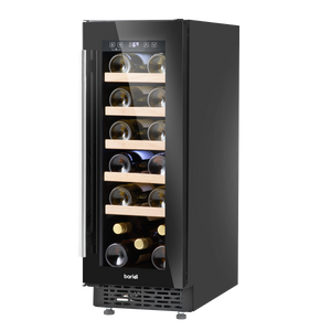 Baridi DH203 20 Bottle Slim Built-In Wine Cooler with Digital Touchscreen Controls, Beech Wood Shelves & - additional view 3