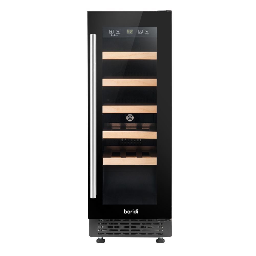 Baridi DH203 20 Bottle Slim Built-In Wine Cooler with Digital Touchscreen Controls, Beech Wood Shelves & - additional view 5