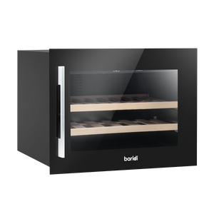 Baridi DH205 28 Bottle Built-In Wine Cooler with Touch Screen Controls, Beech Wood Shelves & LED Light - additional view 10