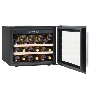 Baridi DH205 28 Bottle Built-In Wine Cooler with Touch Screen Controls, Beech Wood Shelves & LED Light - additional view 8