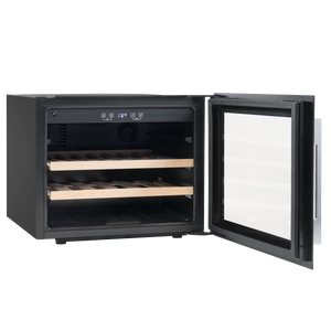Baridi DH205 28 Bottle Built-In Wine Cooler with Touch Screen Controls, Beech Wood Shelves & LED Light - additional view 9