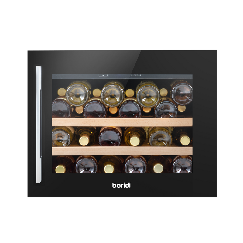 Baridi DH206 36 Bottle Built-In Wine Cooler with Touchscreen Controls, Beech Wood Shelves & LED Light - additional view 10