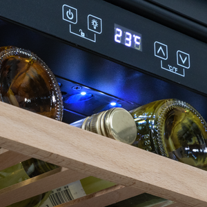 Baridi DH206 36 Bottle Built-In Wine Cooler with Touchscreen Controls, Beech Wood Shelves & LED Light - additional view 7