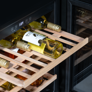 Baridi DH206 36 Bottle Built-In Wine Cooler with Touchscreen Controls, Beech Wood Shelves & LED Light - additional view 8
