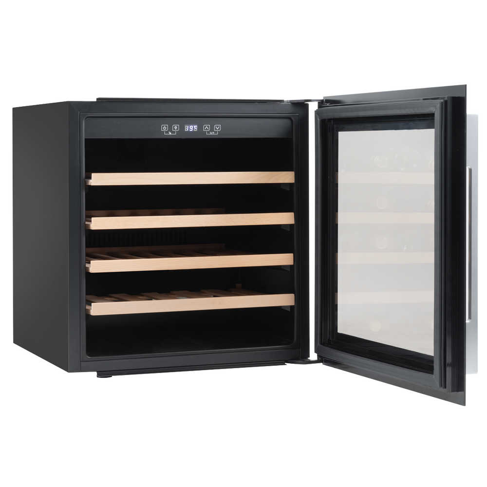 Baridi DH206 36 Bottle Built-In Wine Cooler with Touchscreen Controls, Beech Wood Shelves & LED Light - additional view 5