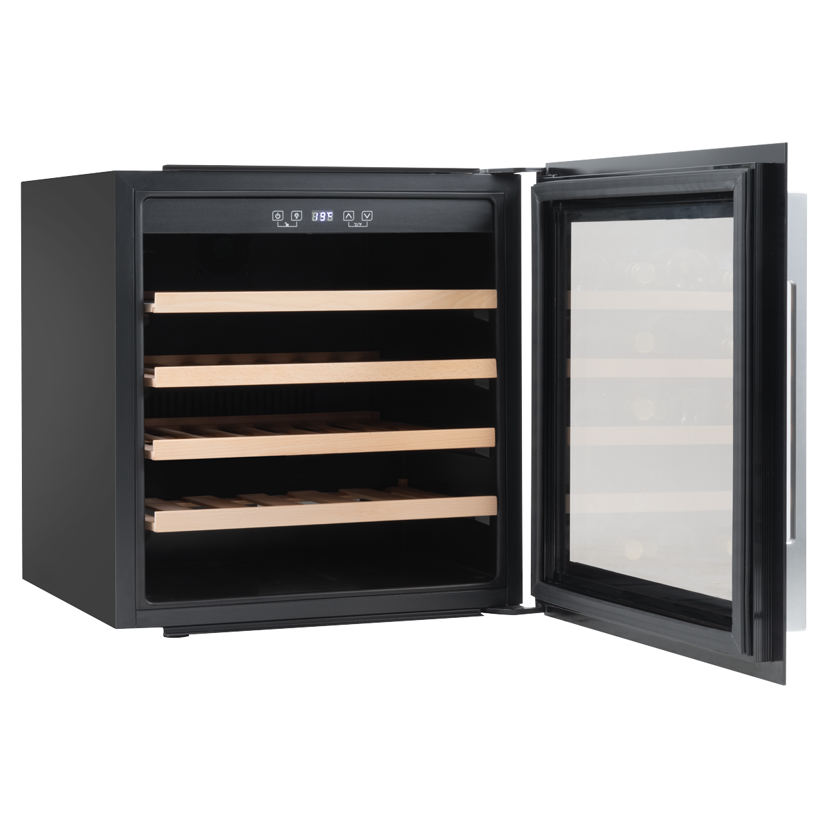 Baridi DH206 36 Bottle Built-In Wine Cooler with Touchscreen Controls, Beech Wood Shelves & LED Light - additional view 5