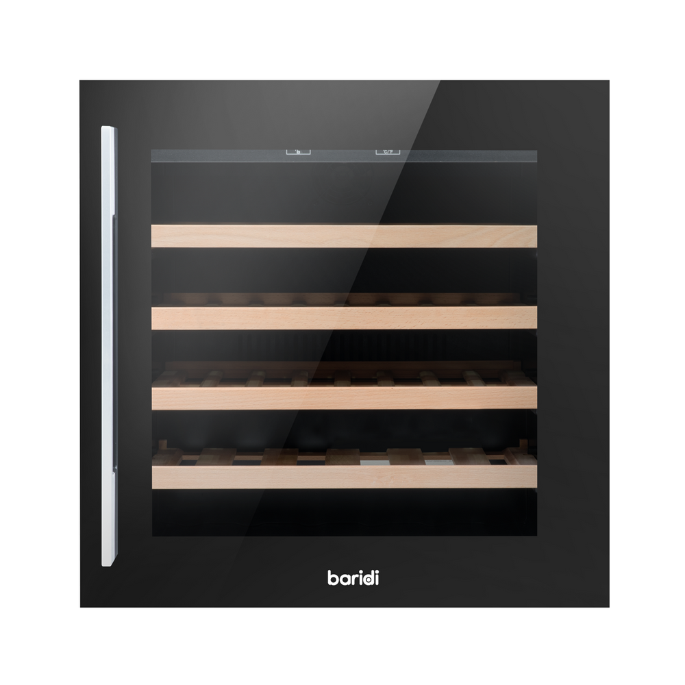 Baridi DH206 36 Bottle Built-In Wine Cooler with Touchscreen Controls, Beech Wood Shelves & LED Light - additional view 11