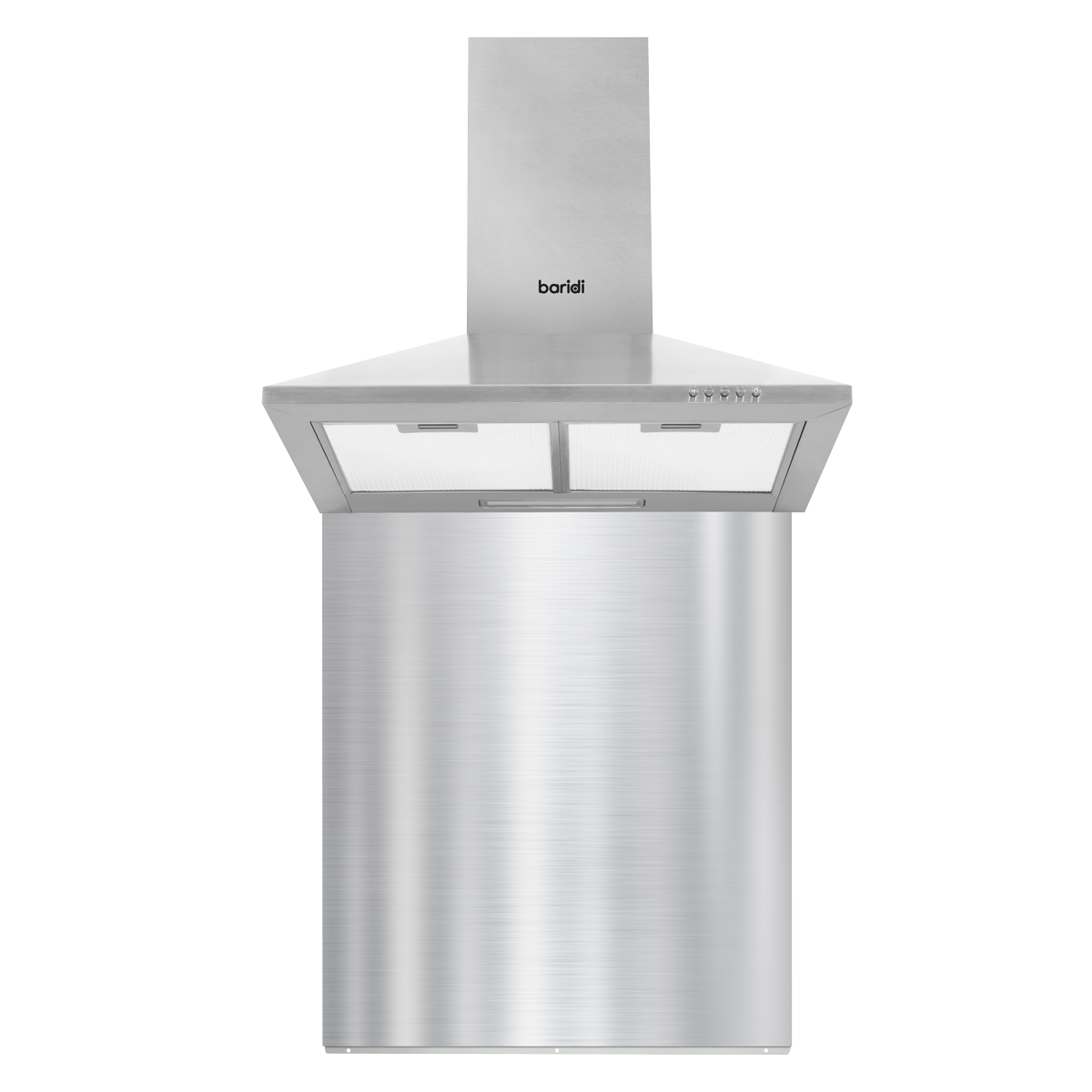 Baridi DH207 Cooker Hood with Carbon Filters & Splashback 60cm - Stainless Steel