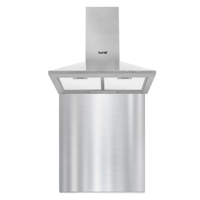 Baridi DH207 Cooker Hood with Carbon Filters & Splashback 60cm - Stainless Steel