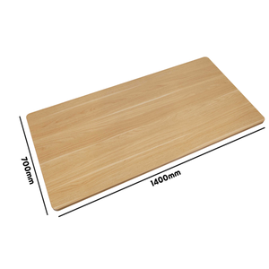 Dellonda DH20 Rectangular Desktop 1400 x 700mm - Oak - additional view 4
