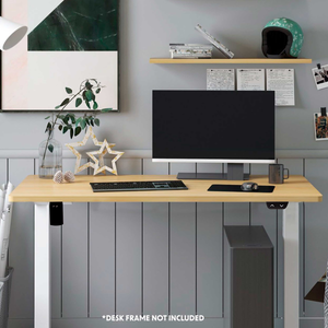 Dellonda DH20 Rectangular Desktop 1400 x 700mm - Oak - additional view 5