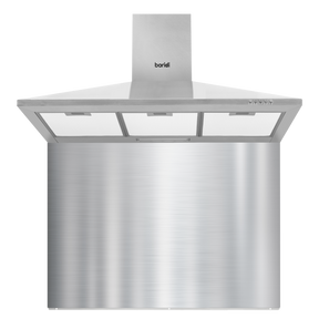 Baridi DH211 Cooker Hood with Carbon Filters & Splashback 90cm - Stainless Steel