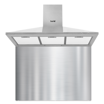 Baridi DH211 Cooker Hood with Carbon Filters & Splashback 90cm - Stainless Steel
