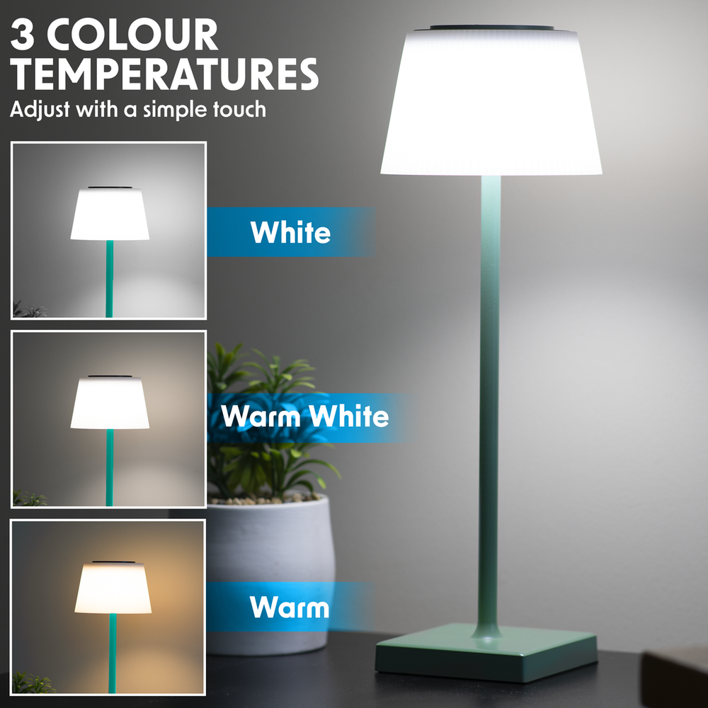 Dellonda DH214 Rechargeable Table Lamp for Home Office Restaurant RGB Colours - additional view 9