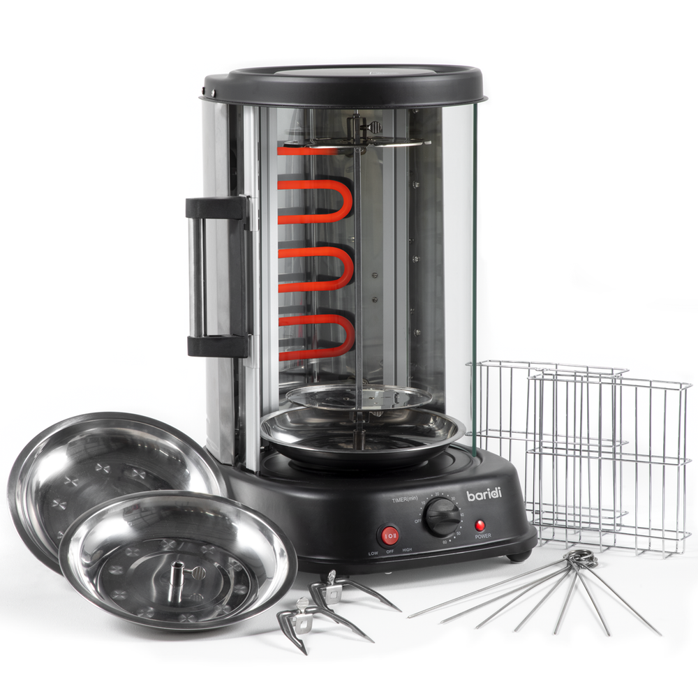 Baridi DH216 Vertical 360° Rotisserie Smokeless Grill 21L Capacity - additional view 5