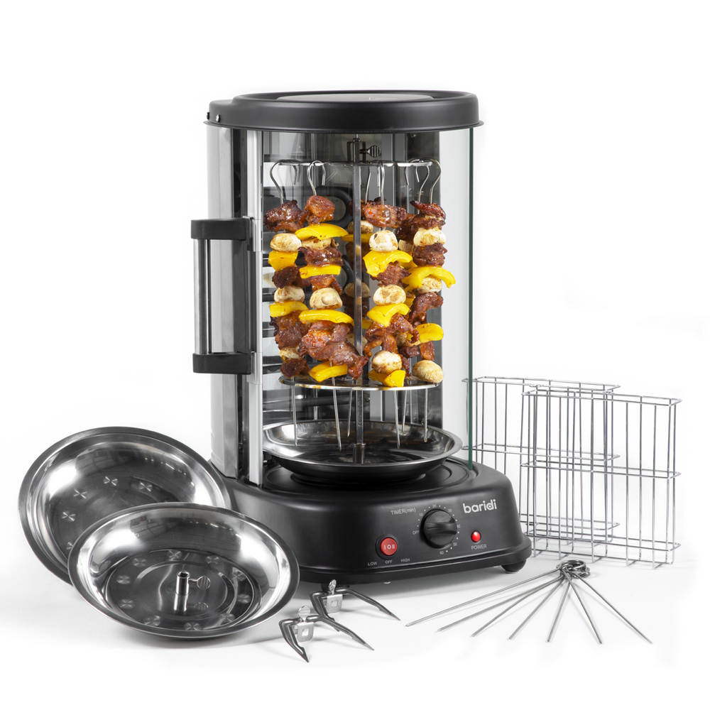Baridi DH216 Vertical 360° Rotisserie Smokeless Grill 21L Capacity - additional view 6
