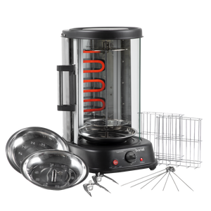 Baridi DH216 Vertical 360° Rotisserie Smokeless Grill 21L Capacity