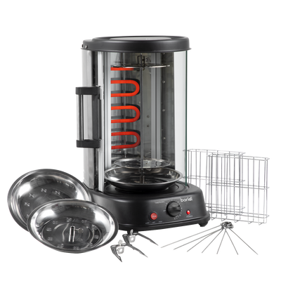 Baridi DH216 Vertical 360° Rotisserie Smokeless Grill 21L Capacity