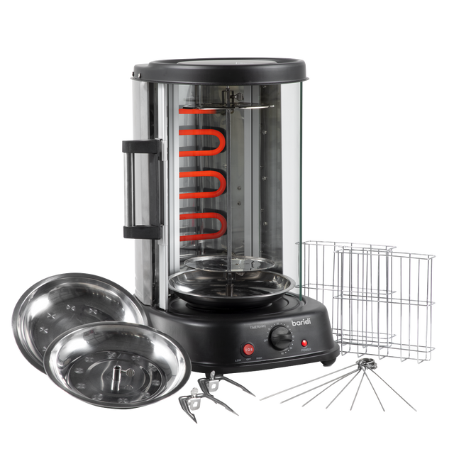 Baridi DH216 Vertical 360° Rotisserie Smokeless Grill 21L Capacity