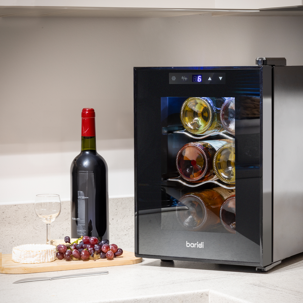 Baridi DH217 6 Bottle Thermoelectric Tabletop Wine Cooler with Touch Control - Black - additional view 14