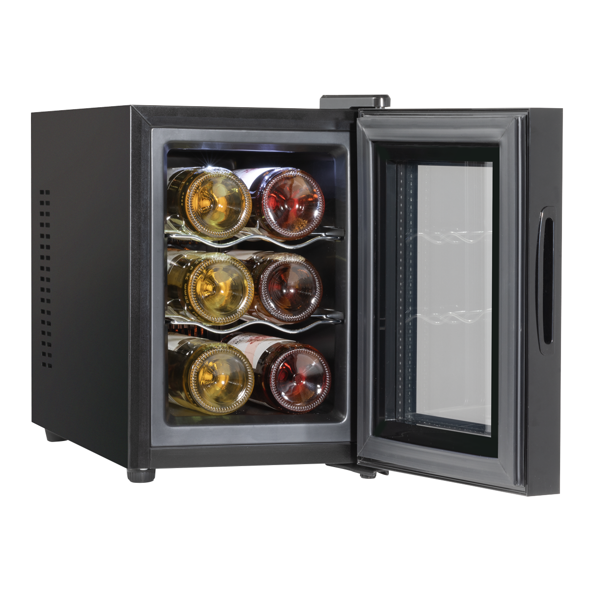Baridi DH217 6 Bottle Thermoelectric Tabletop Wine Cooler with Touch Control - Black - additional view 4