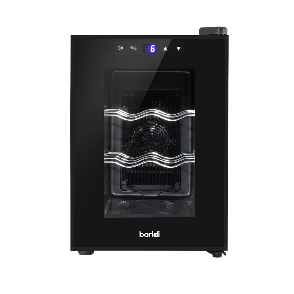 Baridi DH217 6 Bottle Thermoelectric Tabletop Wine Cooler with Touch Control - Black - additional view 5