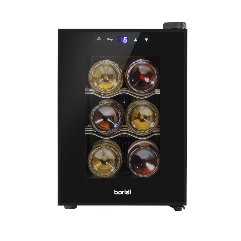 Baridi DH217 6 Bottle Thermoelectric Tabletop Wine Cooler with Touch Control - Black - additional view 6