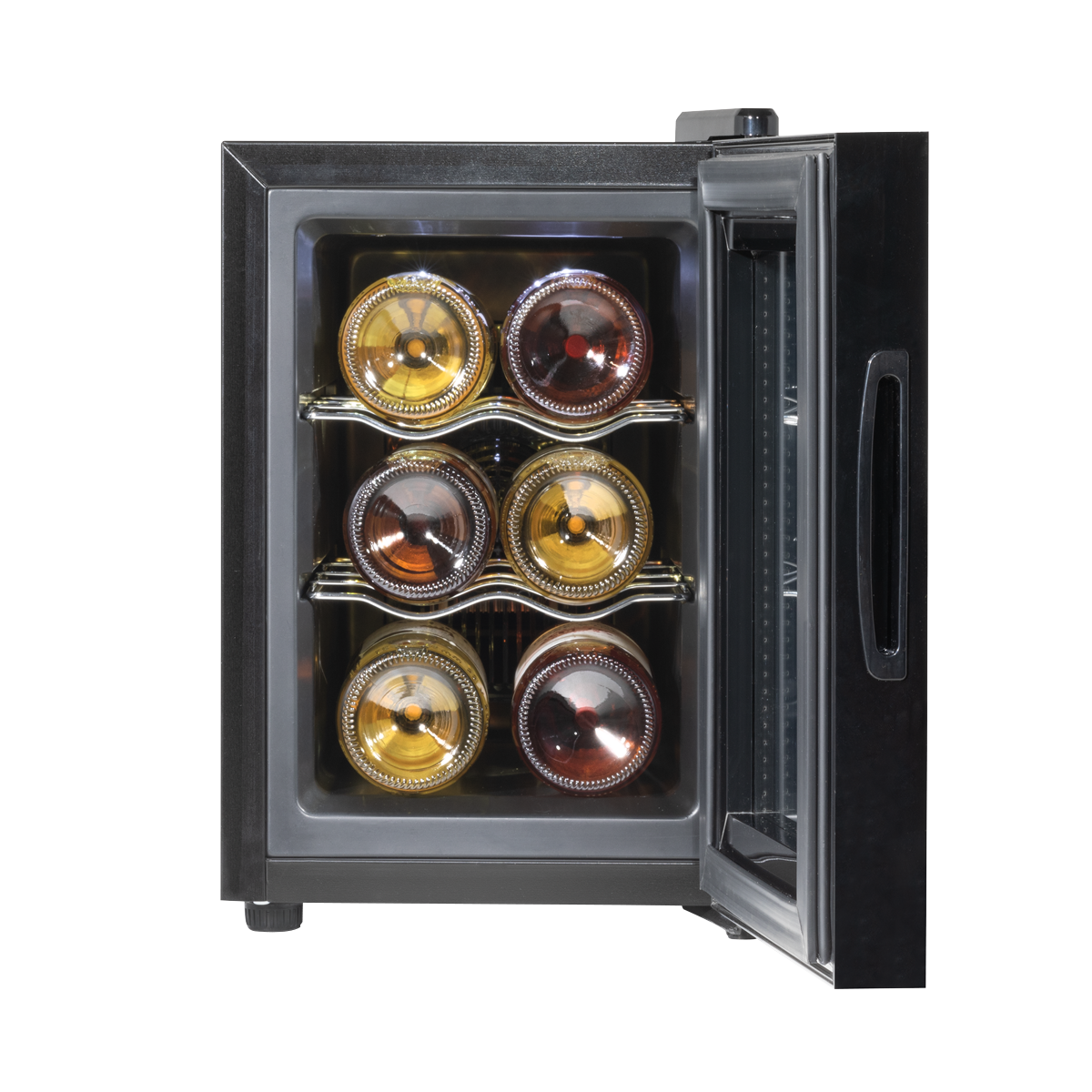 Baridi DH217 6 Bottle Thermoelectric Tabletop Wine Cooler with Touch Control - Black - additional view 8