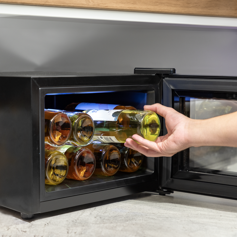 Baridi DH218 8 Bottle Thermoelectric Tabletop Wine Cooler with Touch Control - Black - additional view 8