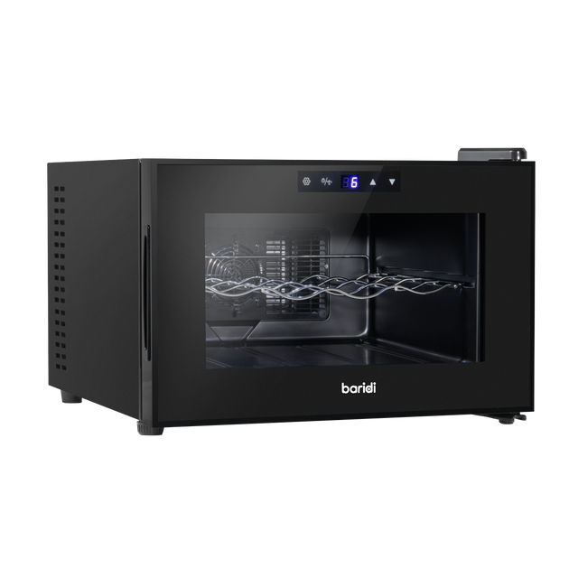Baridi DH218 8 Bottle Thermoelectric Tabletop Wine Cooler with Touch Control - Black