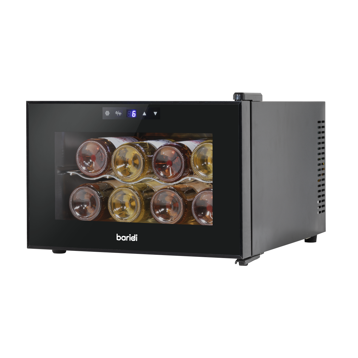 Baridi DH218 8 Bottle Thermoelectric Tabletop Wine Cooler with Touch Control - Black - additional view 4